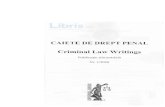 Criminal Law Writings - Libris.ro de drept... · 2020. 7. 10. · Cristian-Valentin $tefan, Probleme de drept procesual penal din practica Parchetului de pe ldng6 Curtea de Apel TArgu