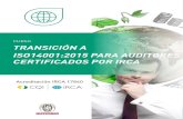 Transición a ISO 14001:2015 para Auditores Certificados ...€¦ · El curso de transición a la norma ISO 14001:2015 está dirigido a Auditores Certificados (IRCA) en su versión