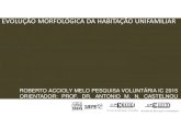 EVOLUÇÃO MORFOLÓGICA DA HABITAÇÃO UNIFAMILIAR · 2018. 9. 6. · Evolução morfológica da habitação unifamiliar NOME DO ORIENTADOR: Prof. Dr. Antonio Manoel Nunes Castelnou,