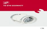 TD EVO ECOWATT - Soler & Palau · 2020. 9. 15. · El utilizador es responsable del mantenimien-to del ventilador especialmente si polvo o ma-teriales se pueden acumular en el ventilador.