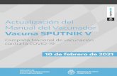 Actualización del - Argentina.gob.ar...2021/02/10  · Lineamientos técnicosI Manual del vacunadorVACUNA SPUTNIK V. 2. Lineamientos técnicosI Manual del vacunadorVACUNA SPUTNIK