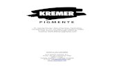 Catalogo Kremer Pigmente · 2019. 7. 25. · Kremer Pigmente ofrece más de 500 pigmentos diferentes para todo tipo de técnicas pictóricas. Mezclando tan sólo 3 pigmentos en la