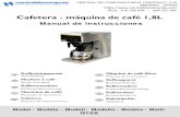 Cafetera - máquina de café 1,8L · 2018. 7. 28. · Machine à café Mode d'emploi Kaffeemaschine Bedienungsanleitung Macchina da caffè Manuale di istruzioni Cafetera Manual de