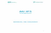 MI IPS · 2021. 2. 8. · El sistema mostrará el siguiente mensaje: A la Proforma Generada la deberá descargar, imprimir, firmar, escanear y subir al Sistema MI IPS en formato PDF.