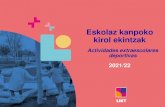 Eskolaz kanpoko kirol ekintzak - Larramendi Ikastola...mejorar el equilibrio, la movilidad, la agilidad, la coordinación y los reflejos. Es bueno para todas las edades, tanto para