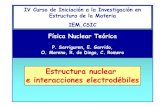 Estructura nuclear e interacciones electrodébilesdigital.csic.es/bitstream/10261/2575/1/Estructura.pdfIV Curso de Iniciación a la Investigación en Estructura de la Materia IEM,CSIC