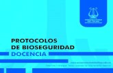 PROTOCOLOS DE BIOSEGURIDAD - Conservatorio del Tolima...incluye la preparación del equipo, la instrumentación y el cambio de operaciones mediante los mecanismos de esterilización