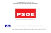 PROGRAMA ELECTORAL DEL PARTIDO SOCIALISTA ...web.psoe.es/source-media/000000507500/000000507514.pdf1 PROGRAMA ELECTORAL DEL PARTIDO SOCIALISTA OBRERO ESPAÑOL ELECCIONES GENERALES