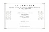 EPSA Lilián Saba Primer álbum - 17 temas...5. Con el río lejos (Chamamé canción) – Arreglo para Piano 6. Contratiempo y distancia (Aire de malambo surero) – Arreglo para dúo