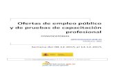 Boletín semanal de Ofertas de Empleo Públicoxuventude.xunta.es/.../Boletin_Convocatorias_Empleo.pdf · 2016. 11. 4. · convocatorias de empleo público. Los datos que aquí se