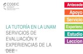 Presentación de PowerPoint - UNAM...les (CIDI) Cotutorí a (Doctorado en Urbanismo) Comités tutor (Posgrado en Ciencias Biomédicas) DIVERSAS FORMAS DE HACER TUTORÍA EN LA UNAM