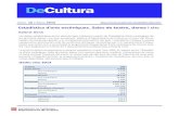 Fulls de Cultura - idescat.cat · DeCultura | Núm. 16 | Març 2015 2. Personal i pressupost 1.417 persones ocupades, un 14 % menys que l’any 2009 El 2013, els teatres de Catalunya