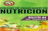 Colegio de Graduados en Nutrición de Salta. | Salta, Argentinacolenutrisalta.com/wp-content/uploads/2018/12/Boletin-04... · 2019. 1. 7. · bodas de plata colegiados 25 anos de