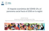 El impacto económico de la COVID-19 y el panorama social ......Los efectos sociales de la pandemia reflejan los altos niveles de inseguridad económica y vulnerabilidad a la pérdida