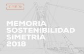 MEMORIA SOSTENIBILIDAD SIMETRIA 2018 - Simetria – Grupo empresarial · 2020. 2. 14. · Esta comunicación de gestión y resultados, la realizamos a través de la presente Memoria