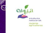 World Rural Forum - Caminando hacia una · 2019. 4. 4. · Emakunde Sindicatos agrarios vascos Comisión de Mujeres Rurales Eudel . Grupos de trabajo ... Titulo III - Representación
