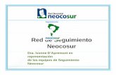 Red de Seguimiento Neocosur - SAP...Red de Seguimiento Neocosur Dra. Ivonne D’Apremont en representación de los equipos de Seguimiento 04-07-2016 1 Experiencia local e Internaciona