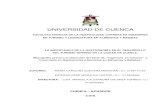UNIVERSIDAD DE CUENCA · 2020. 8. 3. · UNIVERSIDAD DE CUENCA FACULTAD CIENCIAS DE LA HOSPITALIDAD CARRERA DE INGENIERÍA EN TURISMO Y LICENCIATURA EN ALIMENTOS Y BEBIDAS LA IMPORTANCIA