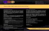 TALLER DE NEGOCIACIÓN. Taller de Negociacion.pdf · Politécnico “Santiago Mariño”, extensión Maturín, Estado Monagas; donde dictó clases en la carrera de Ingeniería de