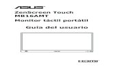 ZenScreen Touch MB16AMT Monitor táctil portátil Guía del ... Monitors... · 3.2 Especificaciones ... • No abra la carcasa del monitor táctil portátil. • Antes de usar este