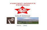 PARTIDO APRISTA PERUANO · 2020. 12. 19. · PLAN DE GOBIERNO GOBIERNO REGIONAL AREQUIPA PRESENTACION El presente documento que contiene los lineamientos del Plan de Gobierno para
