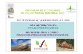 Patrimonio Natural de Castilla y León - Programa de actividades de … · 2021. 3. 11. · La Fundación del Patrimonio Natural de Castilla y León está inscrita en el registro