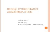 IES JOAN RAMIS I RAMIS (Maó) Febrer 2021 Curs 2020-21...Els ensenyaments esportius s'agrupen en les modalitats següents: Atletisme (*) Basquetbol (*) Busseig esportiu Esgrima Espeleologia