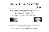 BALANCE 38 - Germinalgrupgerminal.org/?q=system/files/Balance38-septiembre... · 2021. 8. 3. · BALANCE Cuaderno de historia número 38 Correspondencia entre Diego Camacho (“Abel