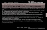 Cigna Official Site - CONSTANCIA DE COBERTURA · 2018. 10. 30. · Su cobertura de medicamentos recetados como miembro de Cigna ... la prima, el deducible y/o los copagos/coseguros