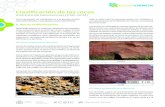 Clasificación de las rocas · Clasificación de las rocas Granito rosa Granito Basalto Riolita Gabro El gabro es otra roca plutónica común, se reconoce por la au-sencia de cuarzo