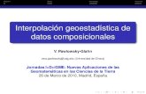Interpolación geoestadística de datos composicionalesaguas.igme.es/divulgacion/JornadasIGME/2010/J3/Pawlowsky... · 2010. 3. 29. · objetivo datos estrategia resumen Interpolacion