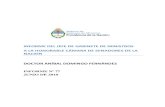 INFORME DEL JEFE DE GABINETE DE MINISTROS A LA HONORABLE CÁMARA DE SENADORES DE LA ... · 2016. 10. 18. · Informe Nº 77 Honorable Senado de la Nación Página - 1 - PREGUNTAS