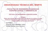FACULTAD DE INGENIERIA EN CIENCIAS AGROPECUARIAS Y … · 2019. 5. 30. · • Quimifol Calcio (Proteinato) • Quimifol 970 (Fertilizante foliar) • Quimifol 680 (Fertilizante foliar)