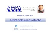AMPA Salesianos Atocha · 2018. 5. 9. · AMPA Salesianos Atocha ASAMBLEA ANUAL 2018 ... Para el curso 2017‐2018 se ha aprobado en Consejo escolar la propuesta del AMPA ...