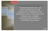 BORRADOR DE LA DECLARACIÓN DE IMPACTO AMBIENTAL EXPOST DEL PROYECTO: ÁREA DE … · 2015. 12. 2. · consejo de gobierno del regimen especial del galÁpagos borrador de la declaraciÓn