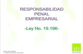 RESPONSABILIDAD PENAL EMPRESARIAL -Ley No. 19.196- · 2020. 6. 20. · LEY No. 19.196 Art. 1º: Responsabilidad Penal del empleador o en su caso de quien ejerza efectivamente en nombre