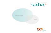 Saba Infraestructuras - Informe Anual · 2016. 10. 11. · Saba Informe Anual 2015 Entrevista 4-5 Salvador Alemany: Seguimos teniendo ante nosotros la evidencia, la misma que citamos
