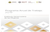 PLAN ANUAL FINAL 14 05 2019 - Veracruzrepositorio.veracruz.gob.mx/ivm/wp-content/uploads/sites/...política transversal con perspectiva de género, presenta el Programa Anual de Trabajo