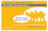 Ciclos Formativos de GRADO SUPERIOR · 2019. 5. 29. · Guía, Información y Asistencias Turísticas ( 2000 horas) Cartagena CIFP de Hostelería y Turismo - 968 52 97 11 - (Bilingüe)