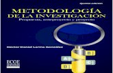 Quinta edición METODOLOGÍA...presentación de informes y metodología de la investigación, los cuales serán de gran ayuda para el lector con el fin de profundizar la temática