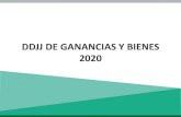 DDJJ DE GANANCIAS Y BIENES 2020...a las ganancias, a la ganancia mínima presunta, sobre los bienes personales, al valor agregado y de los recursos de la seguridad social, correspondientes