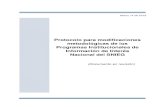 Protocolo para modificaciones metodológicas de los Programas … · 2019. 3. 15. · registro documental y evaluación del impacto de las modificaciones metodológicas propuestas