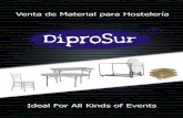 DIPROSUR · Silla Plegable / Folding Chair DPS-53 Silla Plegable / Folding Chair Material: Polipropileno/ PP Medidas/Size: 43*44*78cm Medida Embalaje/Packing Size: 90*45*24cm 4 ud