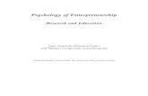 Psychology of Entrepreneurship · 2016. 8. 5. · Juan A. Moriano and Encarna Valero Department of Social and Organizational Psychology UNED 1. BACKGROUND The European Commission