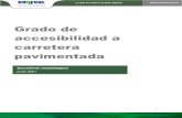 Grado de accesibilidad a carretera pavimentada · 2021. 6. 14. · Correa y Rozas (2006) mencionan que la accesibilidad a la infraestructura vial influye en la cohesión territorial,