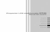 Proyector LCD multifunción · 2021. 3. 20. · • Cuidado del proyector •Para prevenir accidentes, desconecte siempre la clavija de alimentación antes de realizar la limpieza