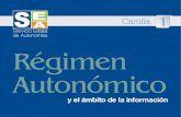 Régimen Autonómico · 2020. 9. 9. · la Bolivia Autonómica del nuevo milenio, una Bolivia descolonizada, unida, solidaria y productiva. En este contexto, a través de la presente