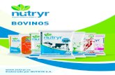 BOVINOS - Nutryr · 2021. 2. 4. · para vacas lecheras de alto potencial genético. Alimento de alta gama para animales de alta genética. Mayor producción y mejor reproducción.