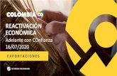 Presentación de PowerPoint - ProColombia...1. Alcanzar exportaciones por USD 9.600 millones de 134 bienes y servicios priorizados generadas por 1.911 empresas colombianas para 3.473