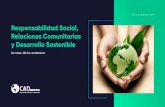 Responsabilidad Social, Relaciones Comunitarias y ......nivel de conﬁanza en las relaciones comunitarias de las empresas, basado en la observancia de su responsabilidad social, como
